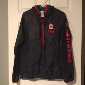 PINK St. Louis Cardinals rain jacket/windbreaker!